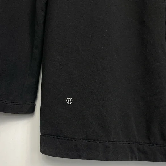 Lululemon Rulu Rally Wrap Black 6 Jacket Cardigan Sweater Snap Button Closure - Picture 10 of 16